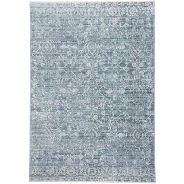 Bungalow Rose Emmalynn Oriental Ivory/Gray Area Rug Wayfair